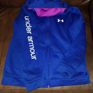 Under Armour sweat jacket with hood